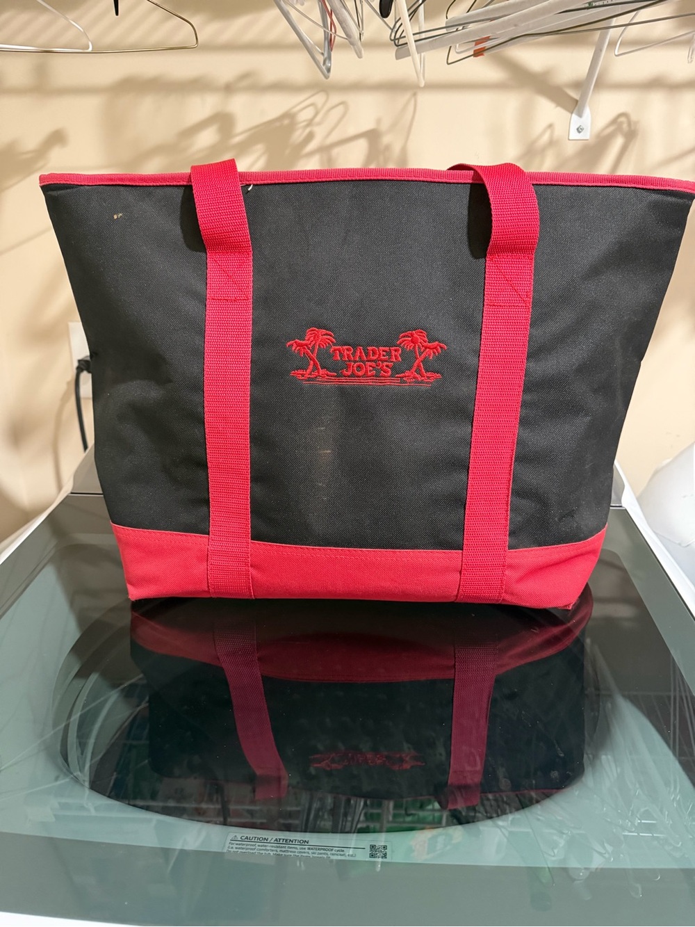 Black & Red Trader Joe’s Insulated Bag